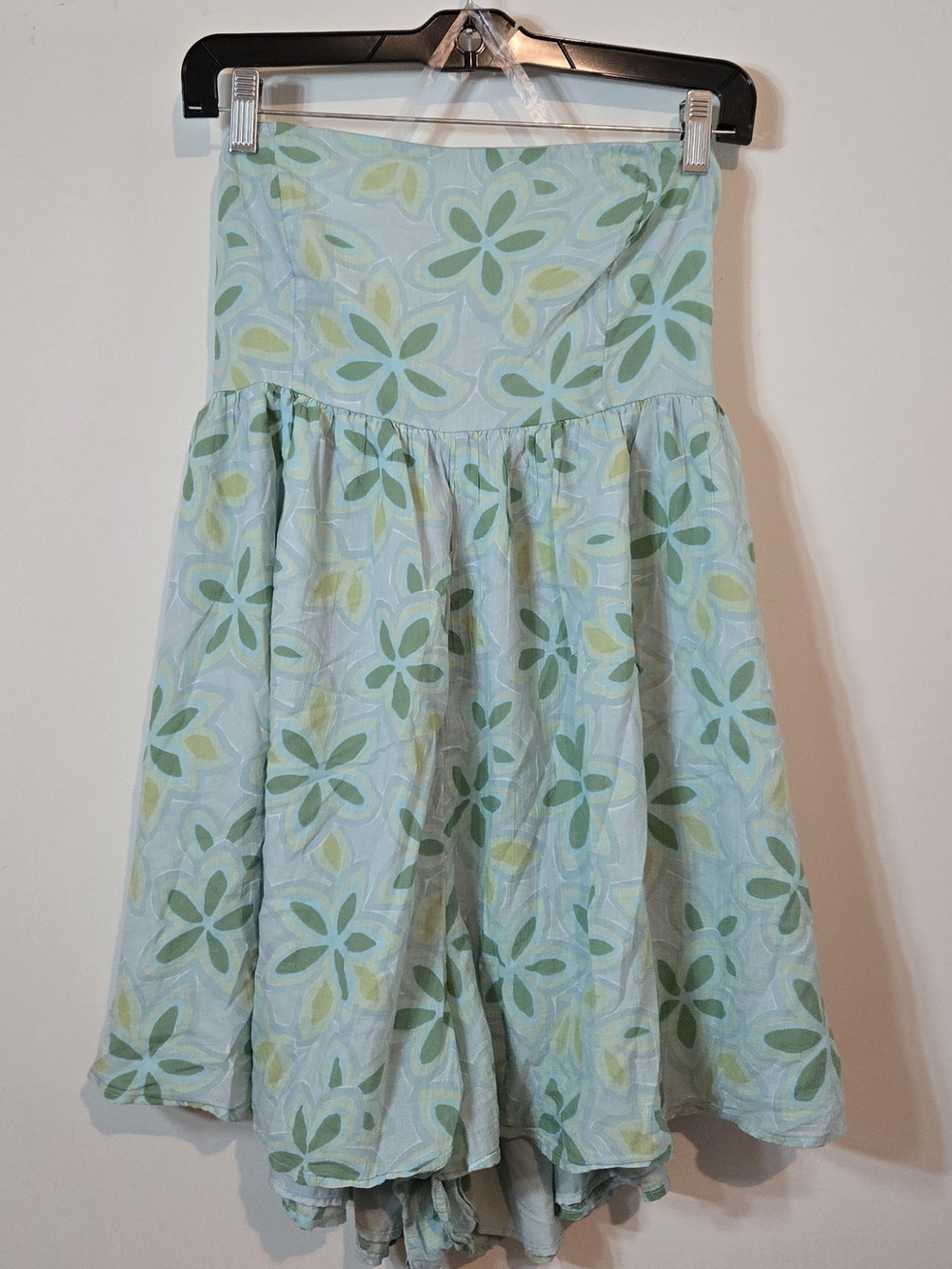 American Eagle Sz L Tie Back Strapless Floral Romper